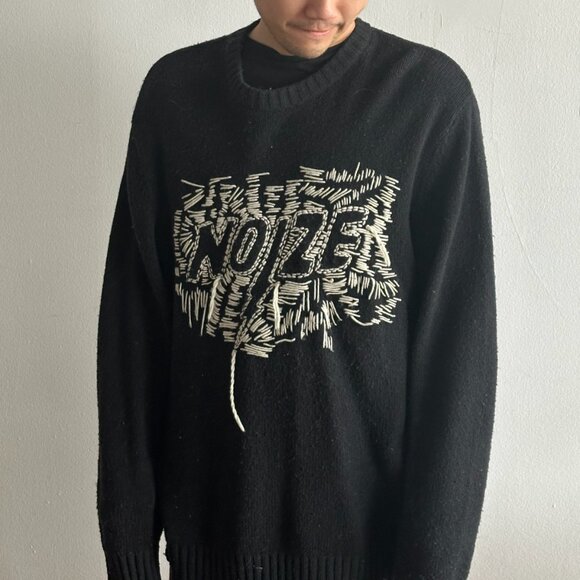 Diesel K-Paxs Noize Black Wool-Blend Crewneck Sweater – Size XL - Picture 1 of 5